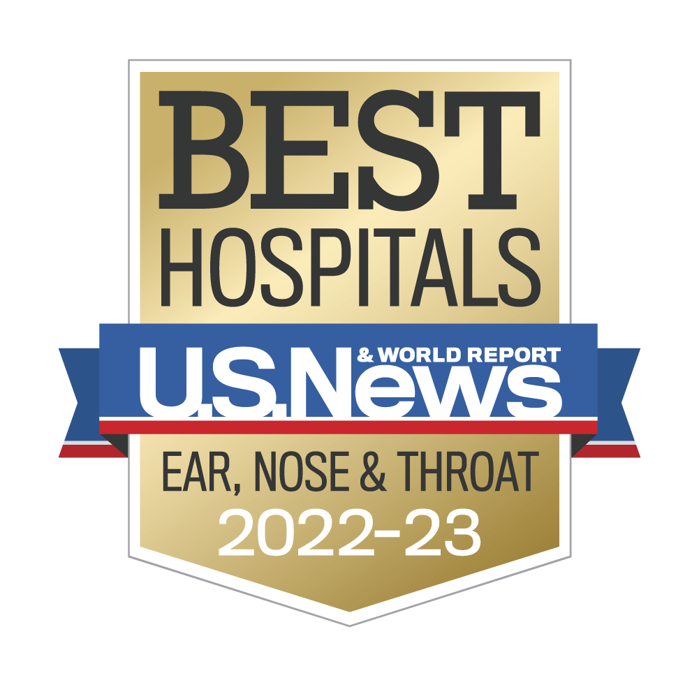 US News best hospital for ear, nose and throat