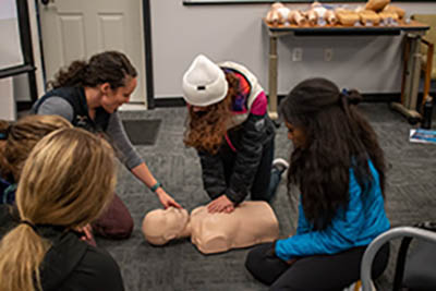 CPR training at ALNW event