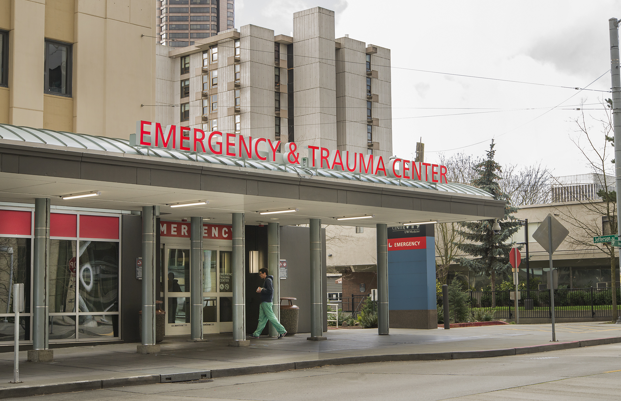 Harborview stroke center | Emergency department sign