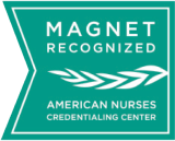 Magnet recognized American Nurses Credentialing Center badge